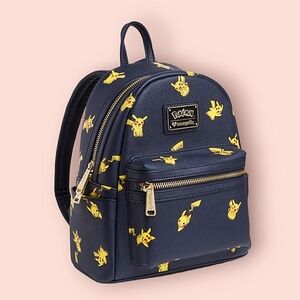 Pikachu Saffiano Vegan Leather Backpack